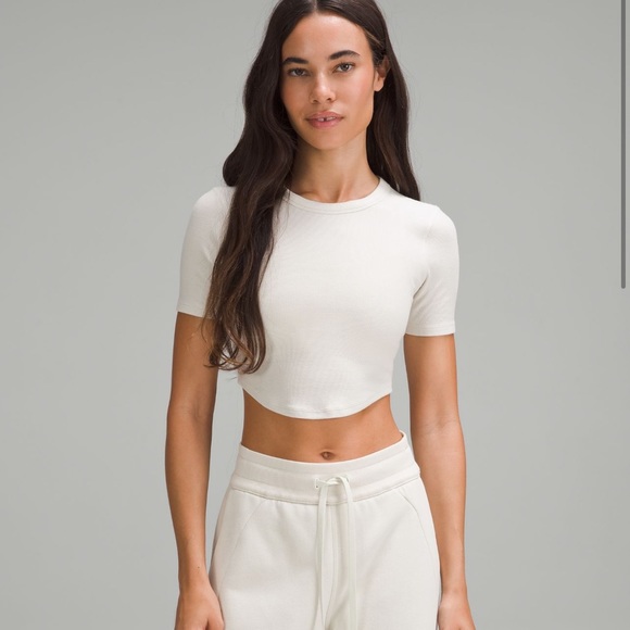 NWOT lululemon Hold Tight Cropped T-Shirt (Medium Forest) - Picture 11 of 11